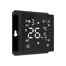 Изображение Умный сенсорный терморегулятор для теплого пола (черный матовый) W1151208